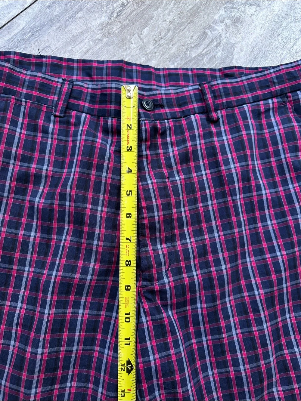 PGA Tour Golf Shorts 36 Navy and Pink